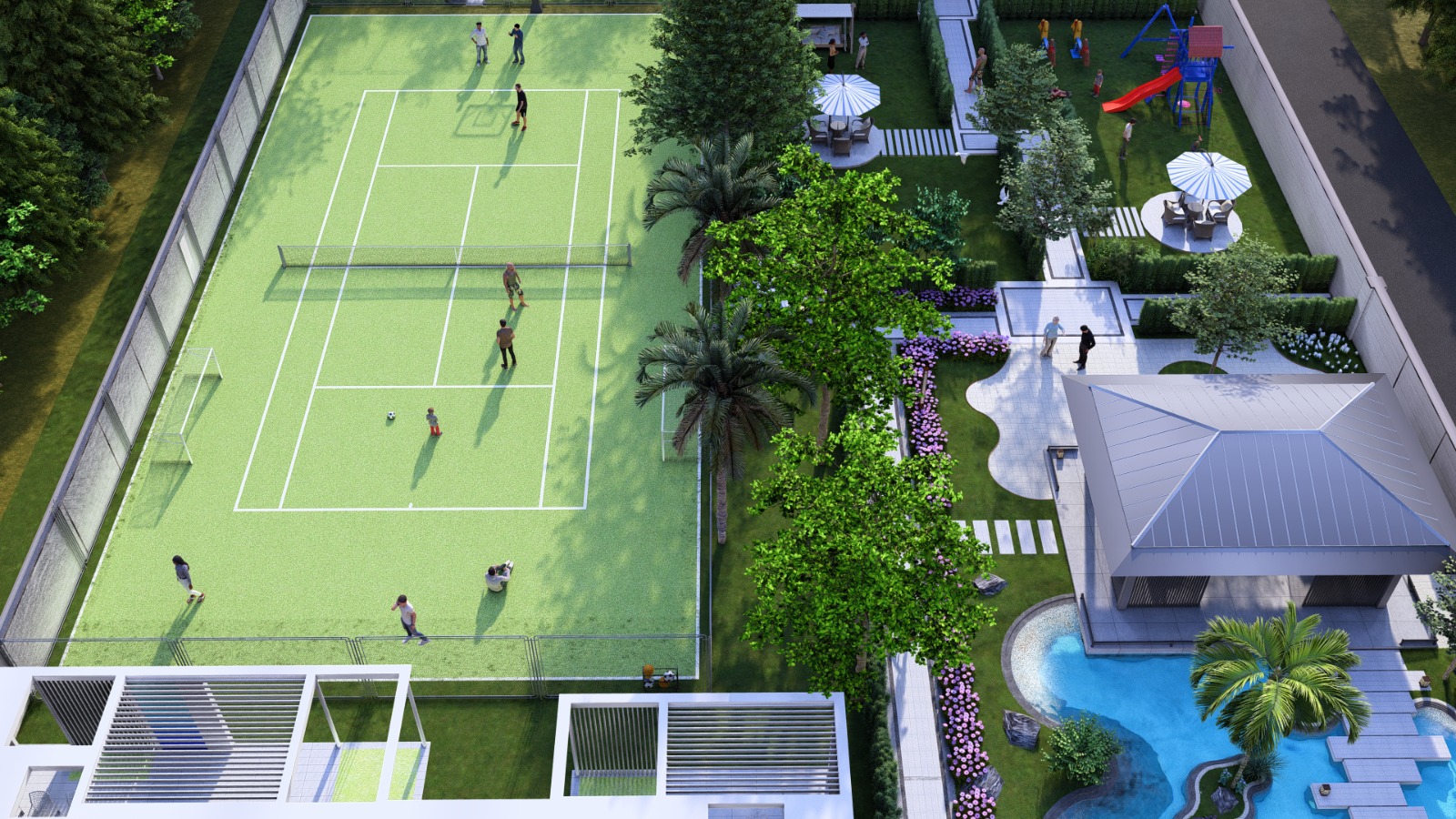 টেনিস কোর্ট ১